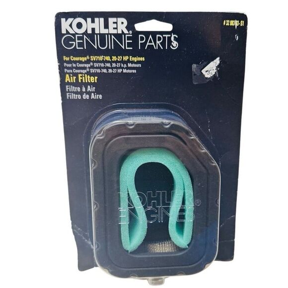 GENUINE OEM KOHLER PART # 32 883 03-S1 AIR FILTER & PRE FILTER; COURAGE FILTER - Picture 1 of 5